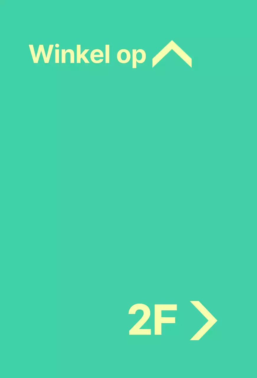 Mint en geel balsa met locatie-instructies