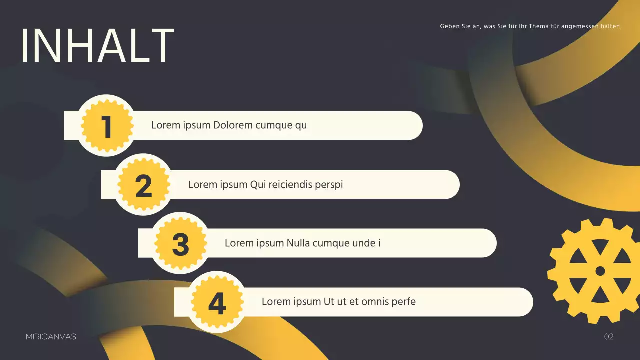Eine Zahnradpipette mit gelben Linien auf schwarzem Hintergrund als Punkte