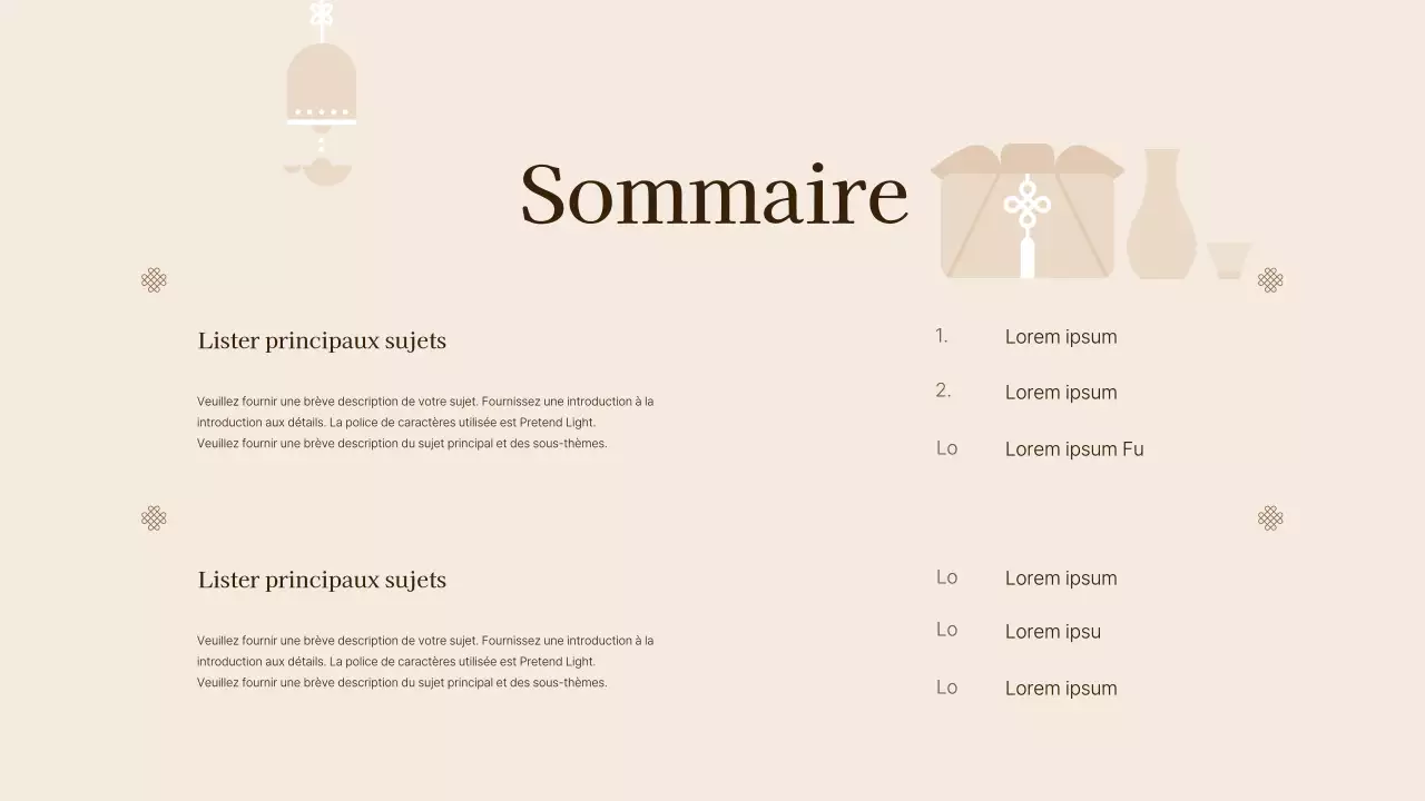 Guide de l'expérience traditionnelle utilisant la couleur brune des icônes coréennes