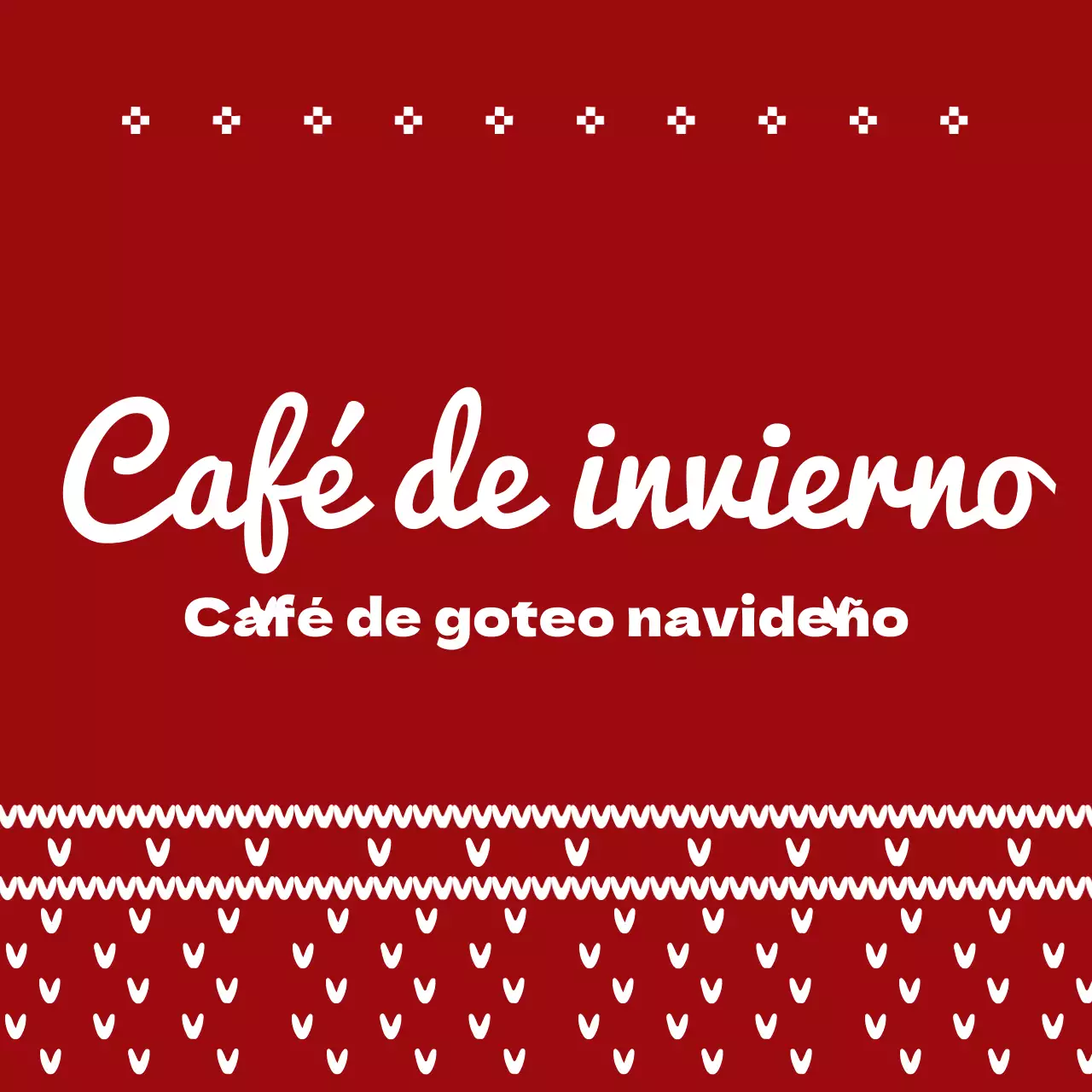 Café de goteo navideño