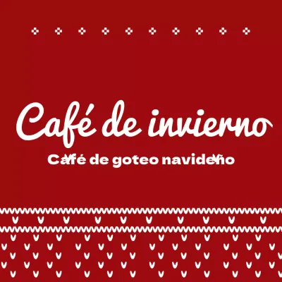 Café de goteo navideño