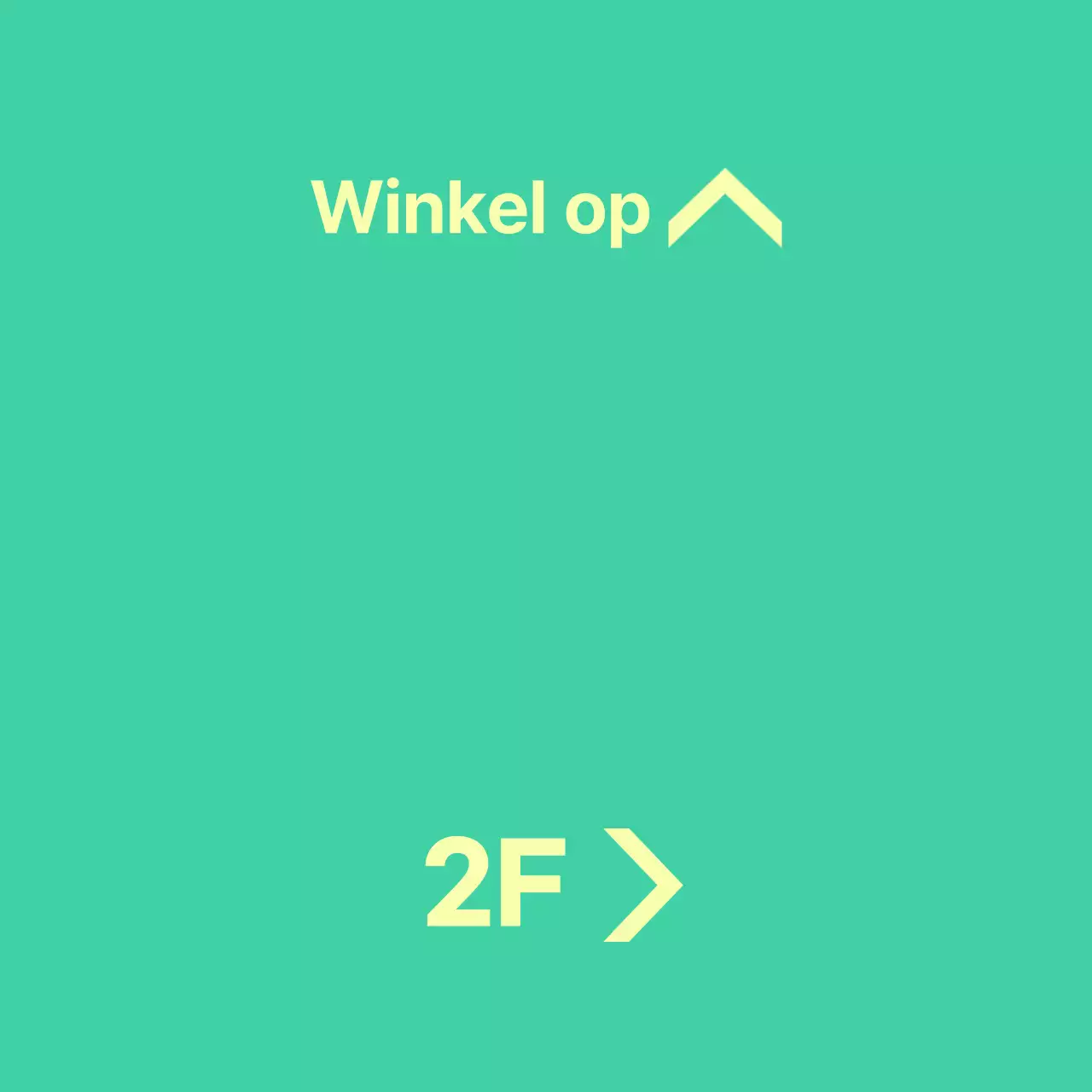 Mint en geel balsa met locatie-instructies