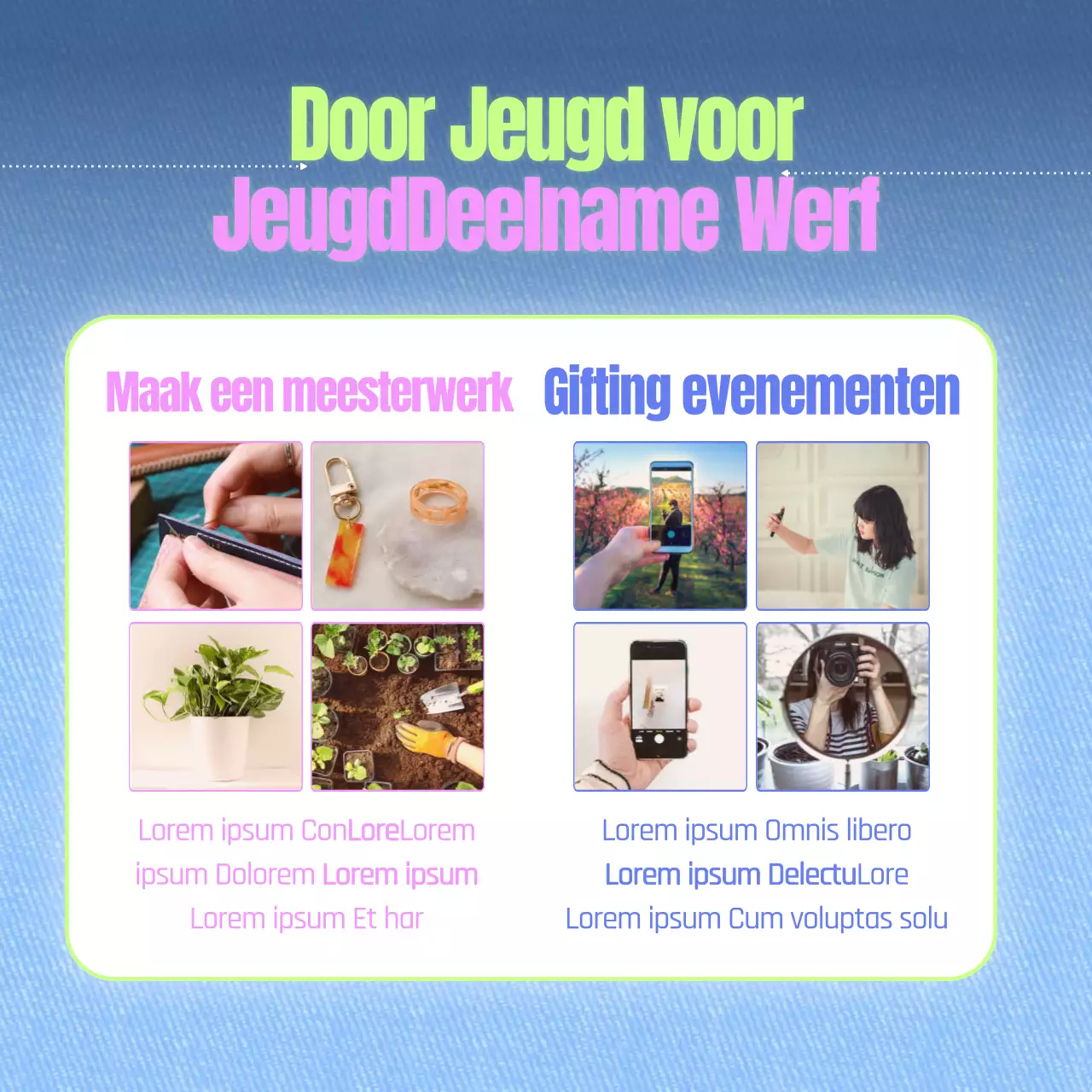 Promoot je festival met een kleurrijk en leuk concept