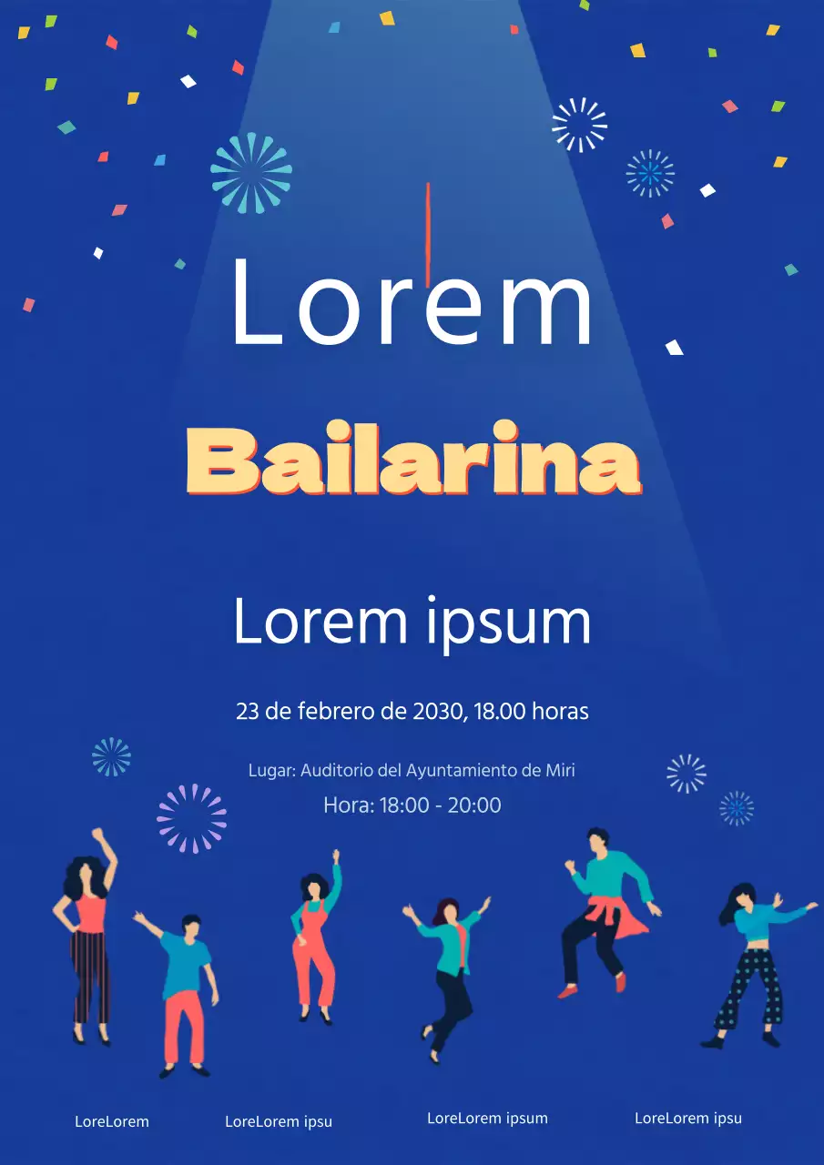 Guía de ilustraciones de danza en la marina