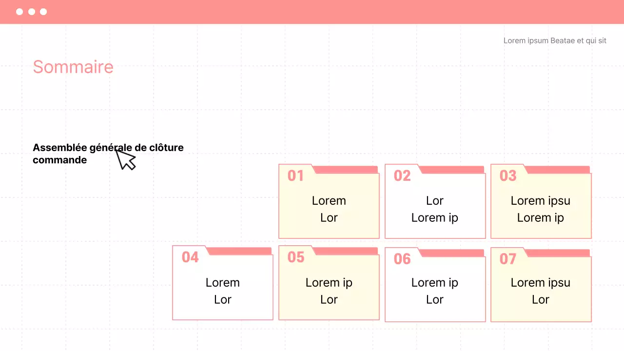 Annoncer la plénière de fin de mandat dans un style simple de beige et de rose