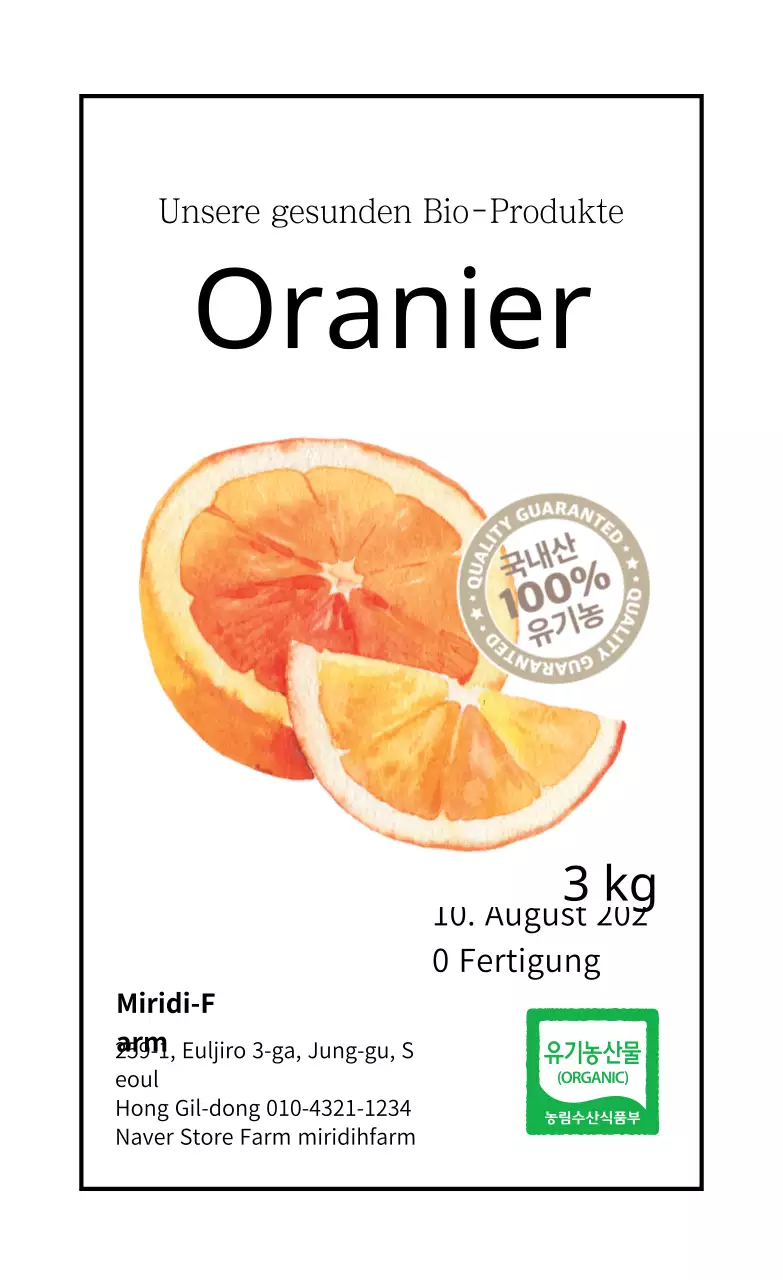 Weiße, sauber illustrierte Produktetiketten