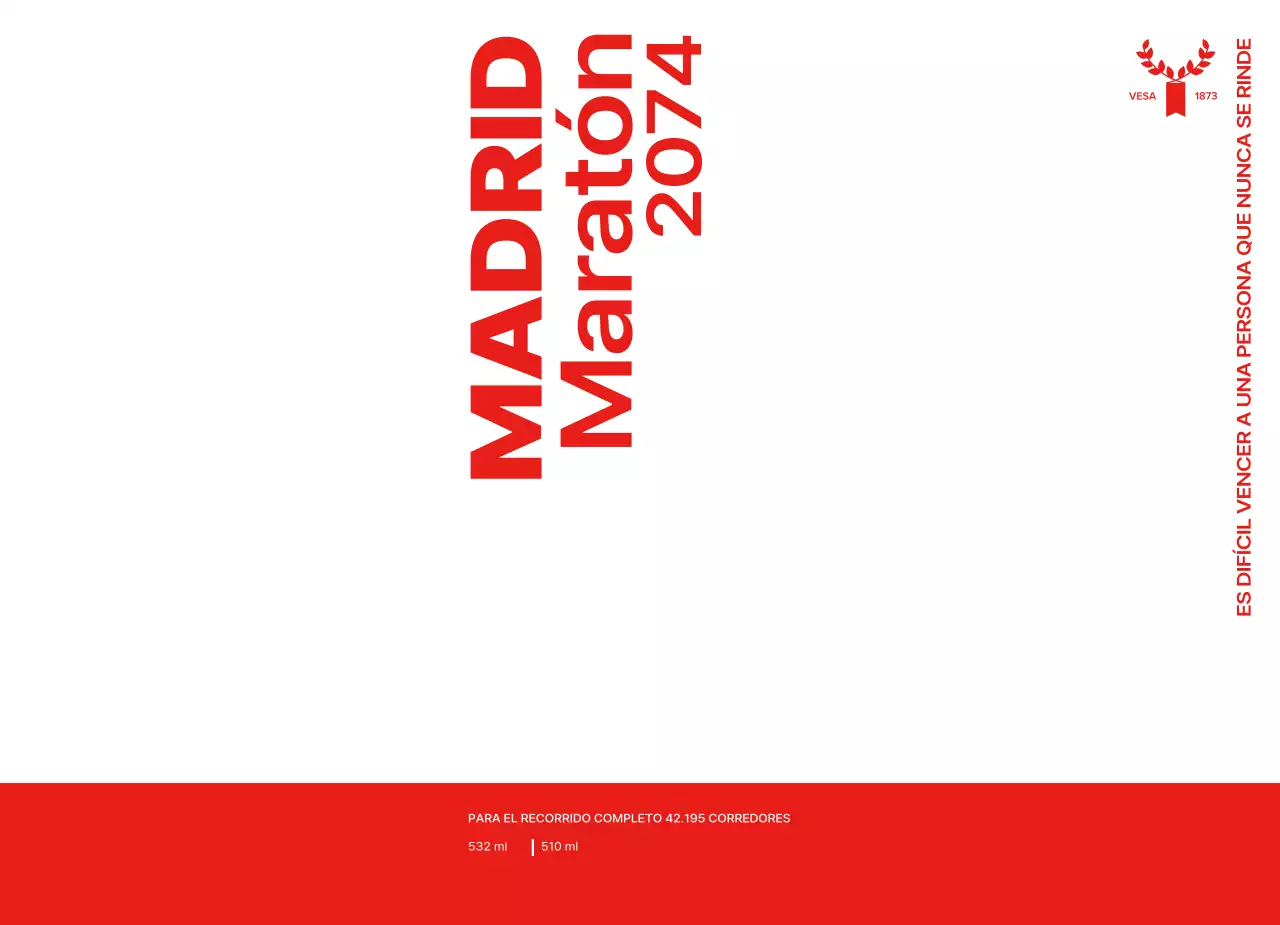 Diseñar un maratón con un esquema de color rojo