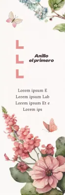 Feliz Día de los Padres inspirado en la caligrafía con flores y mariposas de acuarela rosa