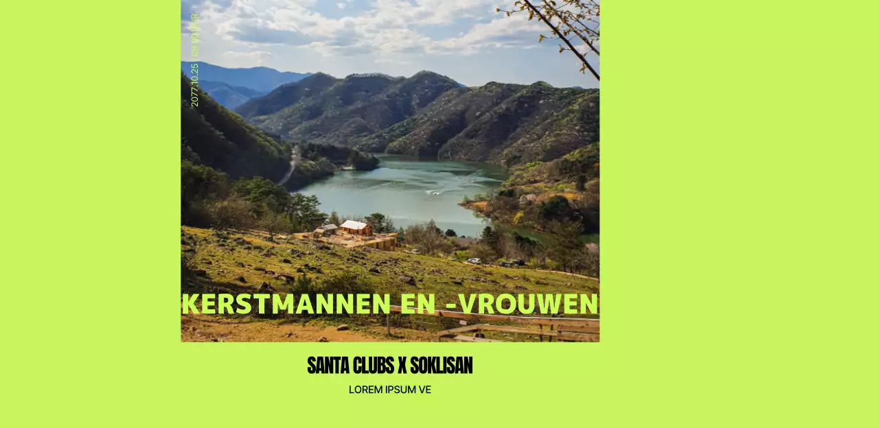 Ontwerp voor een sportief flessenwateretiket met berglandschap en kleurrijke accenten