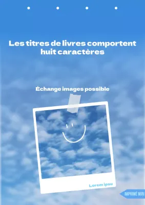 Un essai facile à utiliser qui peut être adapté à n'importe quel titre de livre en utilisant des photos du ciel.