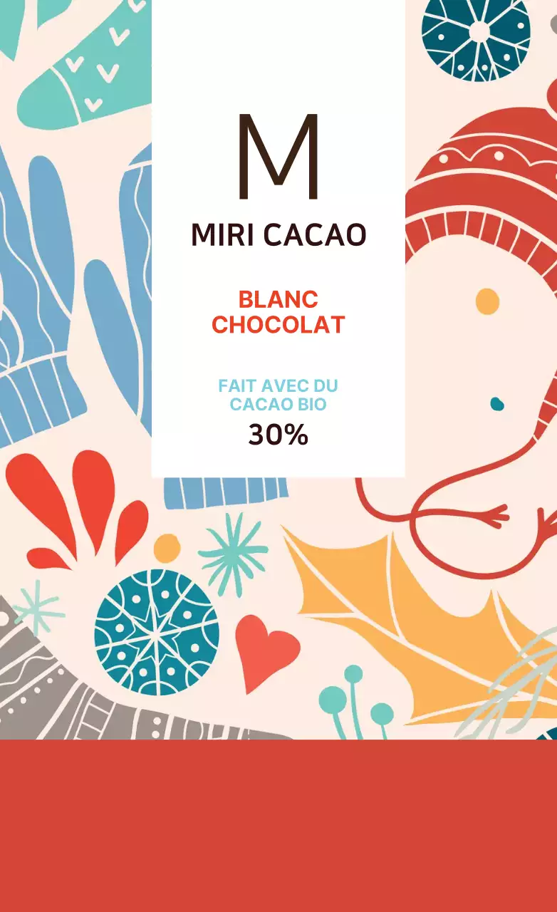 Étiquettes de thé illustrées en rouge