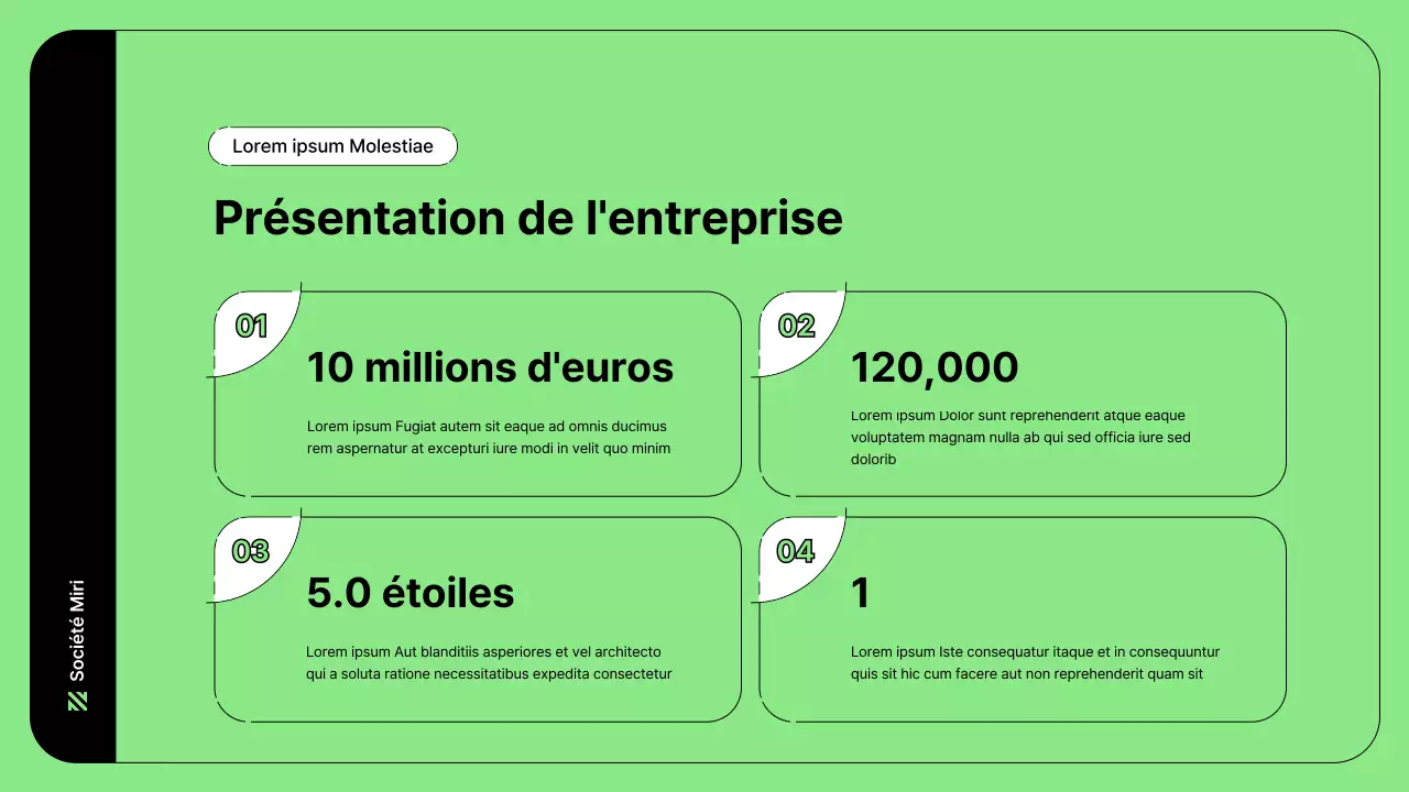 Illustration d'entreprise avec des lignes simples en vert