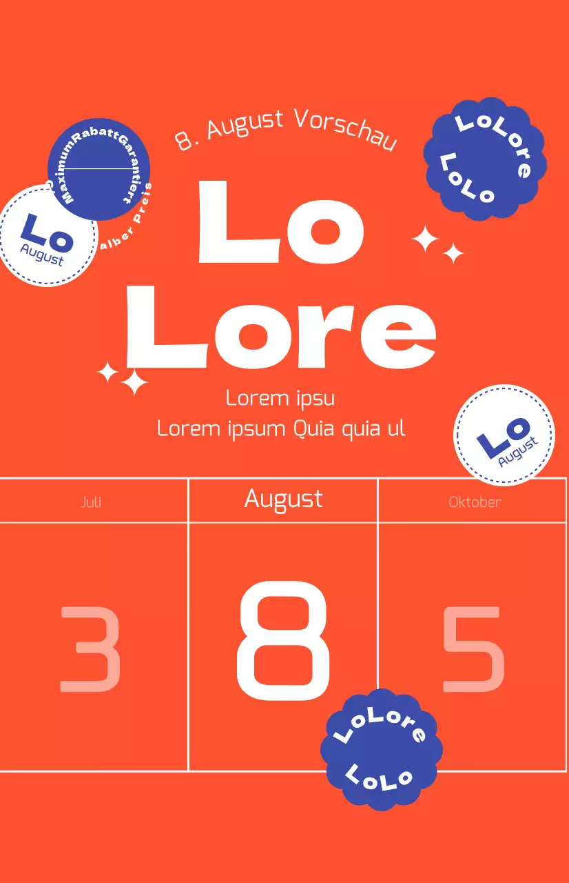 Rabattaktionen mit einem fetten roten Hintergrund