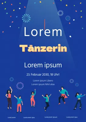 Leitfaden für tanzende Illustrationen in der Marine