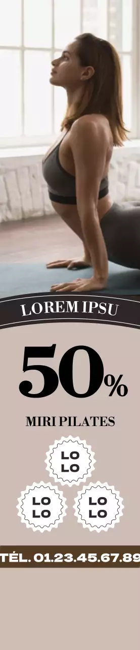Une promotion du Pilates beige et épurée