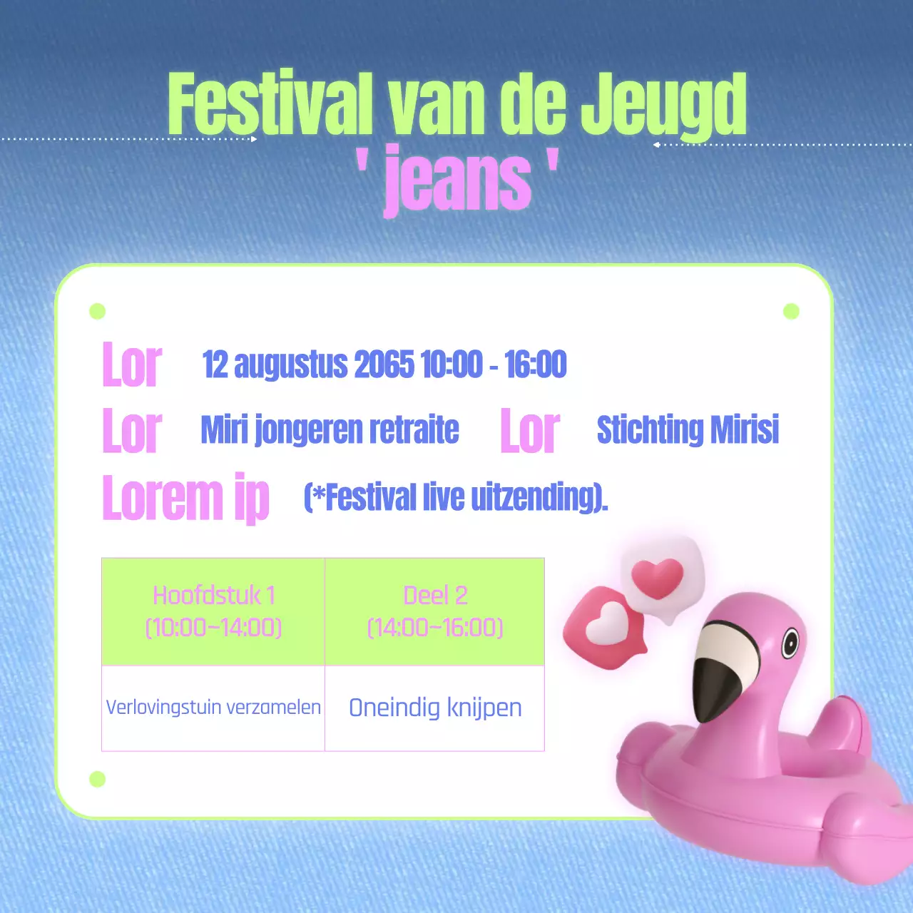 Promoot je festival met een kleurrijk en leuk concept