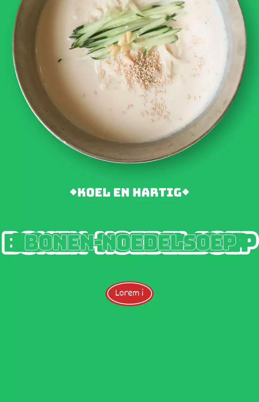 Restaurantpromoties met kleurrijke foto's van verschillende zomerse gerechten