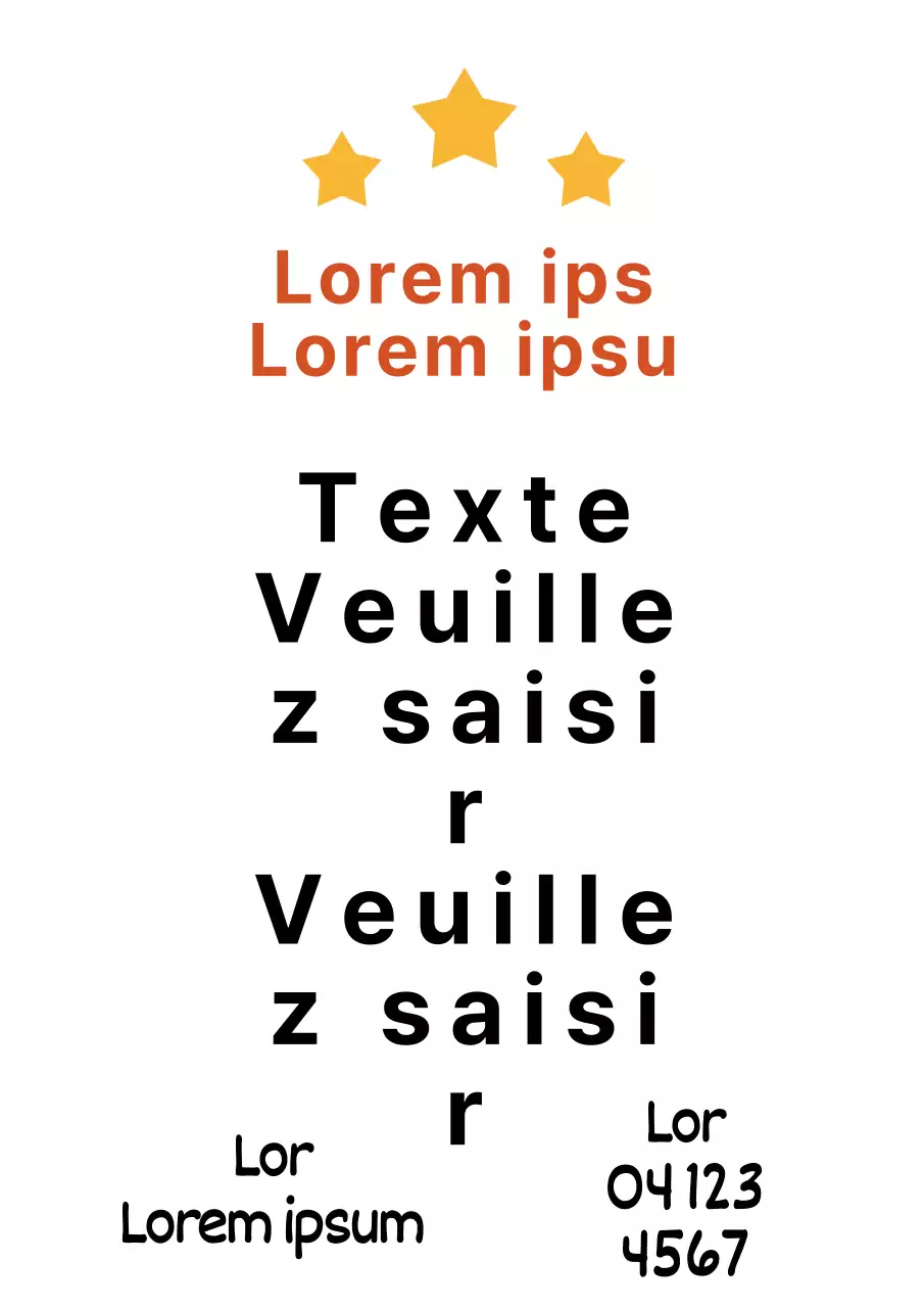 Affiche blanche, simple et riche en contenu