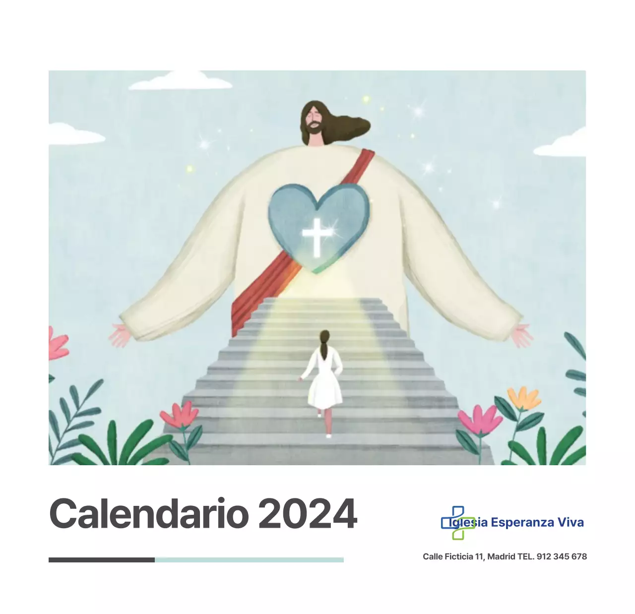 Ilustración de la iglesia Calendario de la iglesia