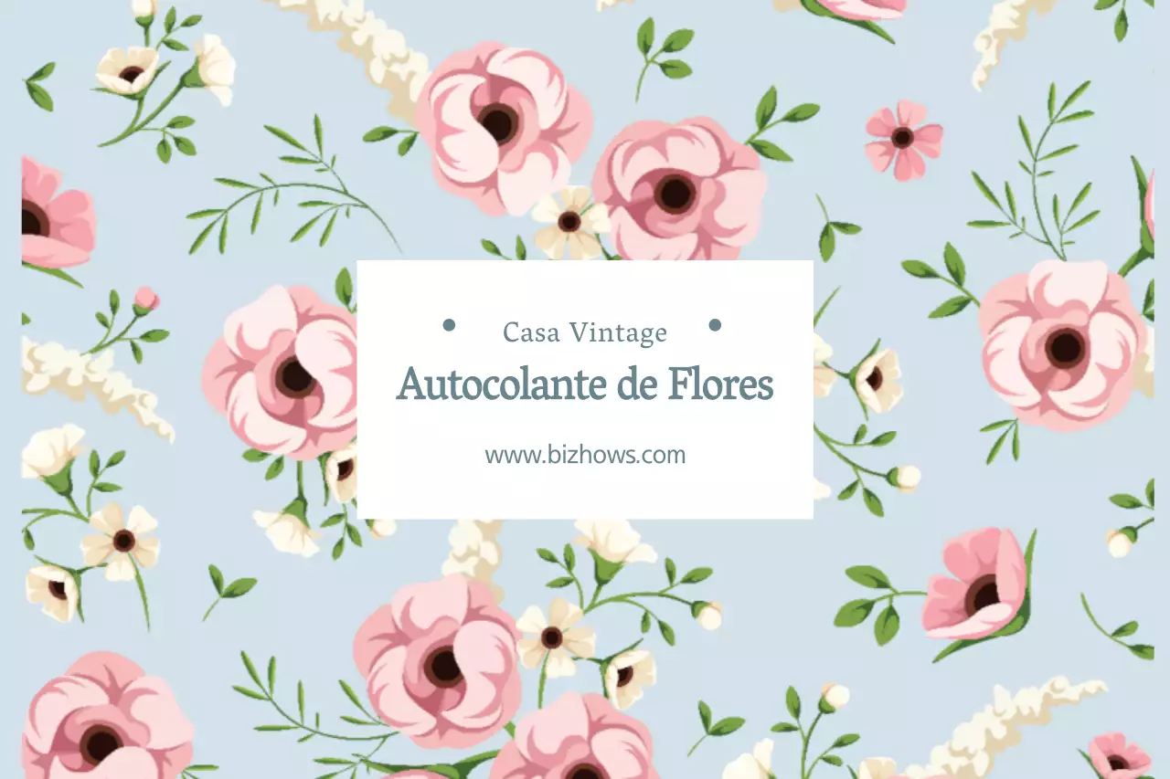 AUTOCOLANTE DE FLORES