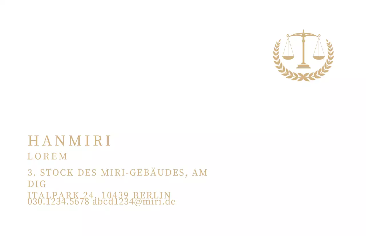 Eine schlichte, edle Visitenkarte in Weißgold