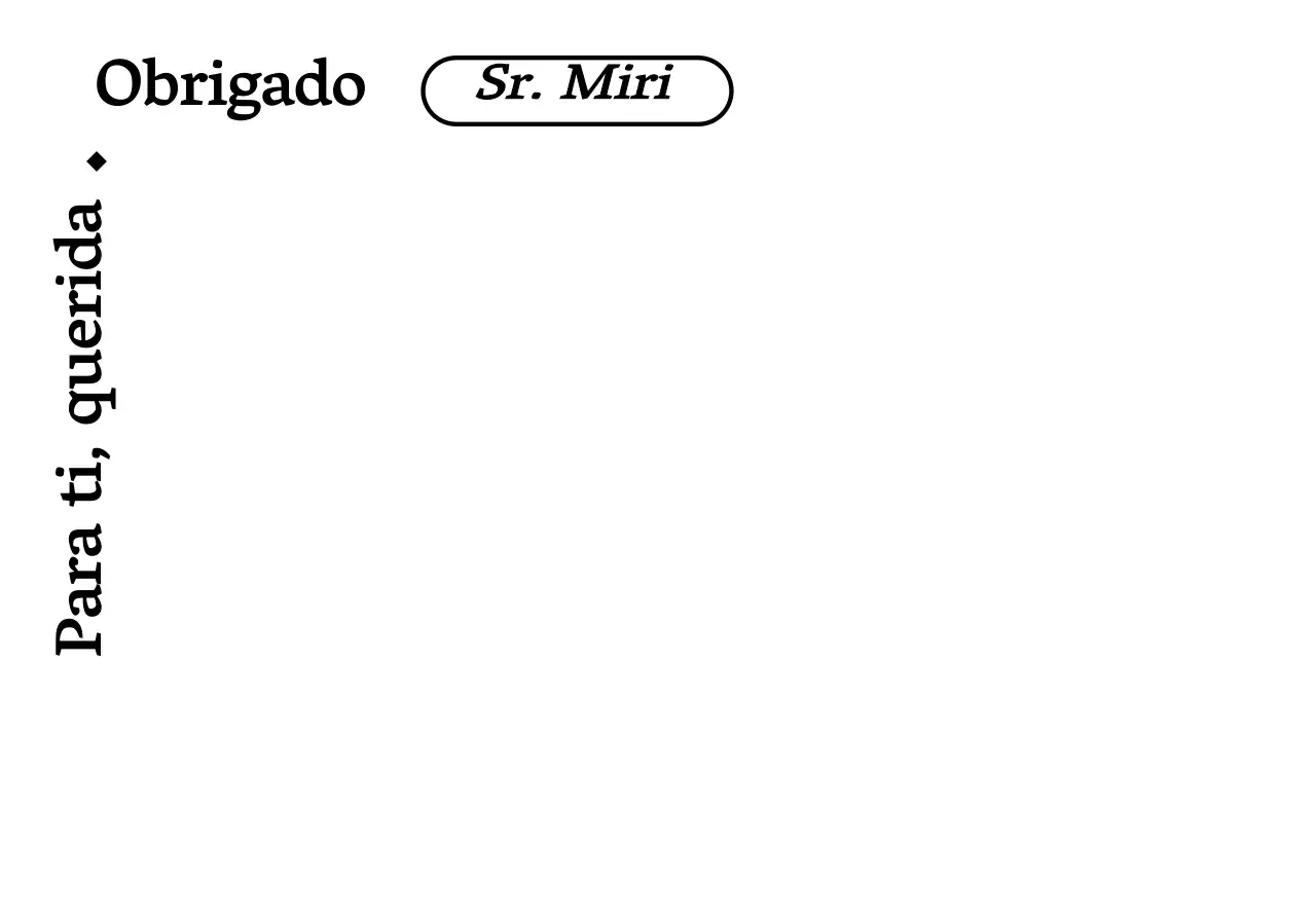 Um design simples, a preto e branco, com texto para dizer obrigado