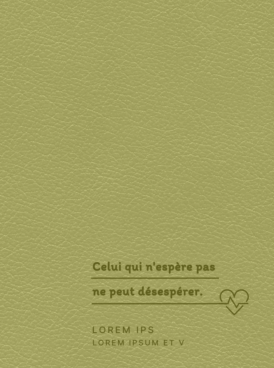 Couverture de l'agenda du donneur de sang avec une citation