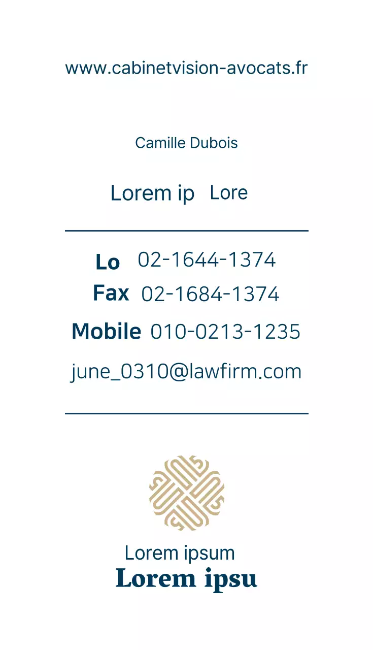 Lien du cabinet d'avocats Vision