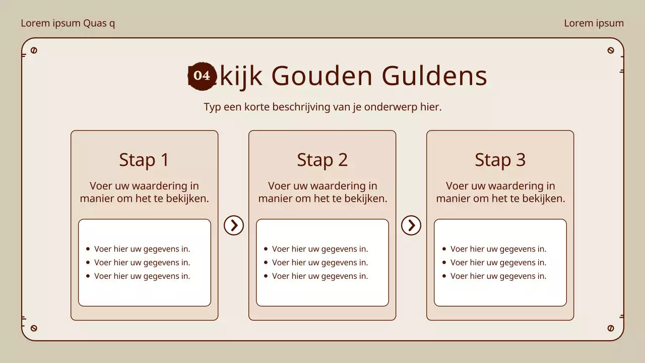 Honggil munt taallessen in beige en bruin