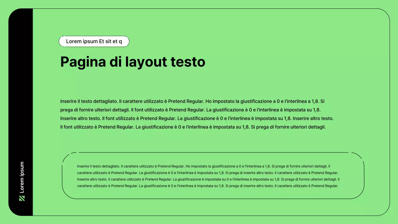 Illustrazione aziendale con linee semplici in verde