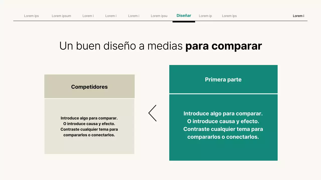 Presentación empresarial sencilla en beige