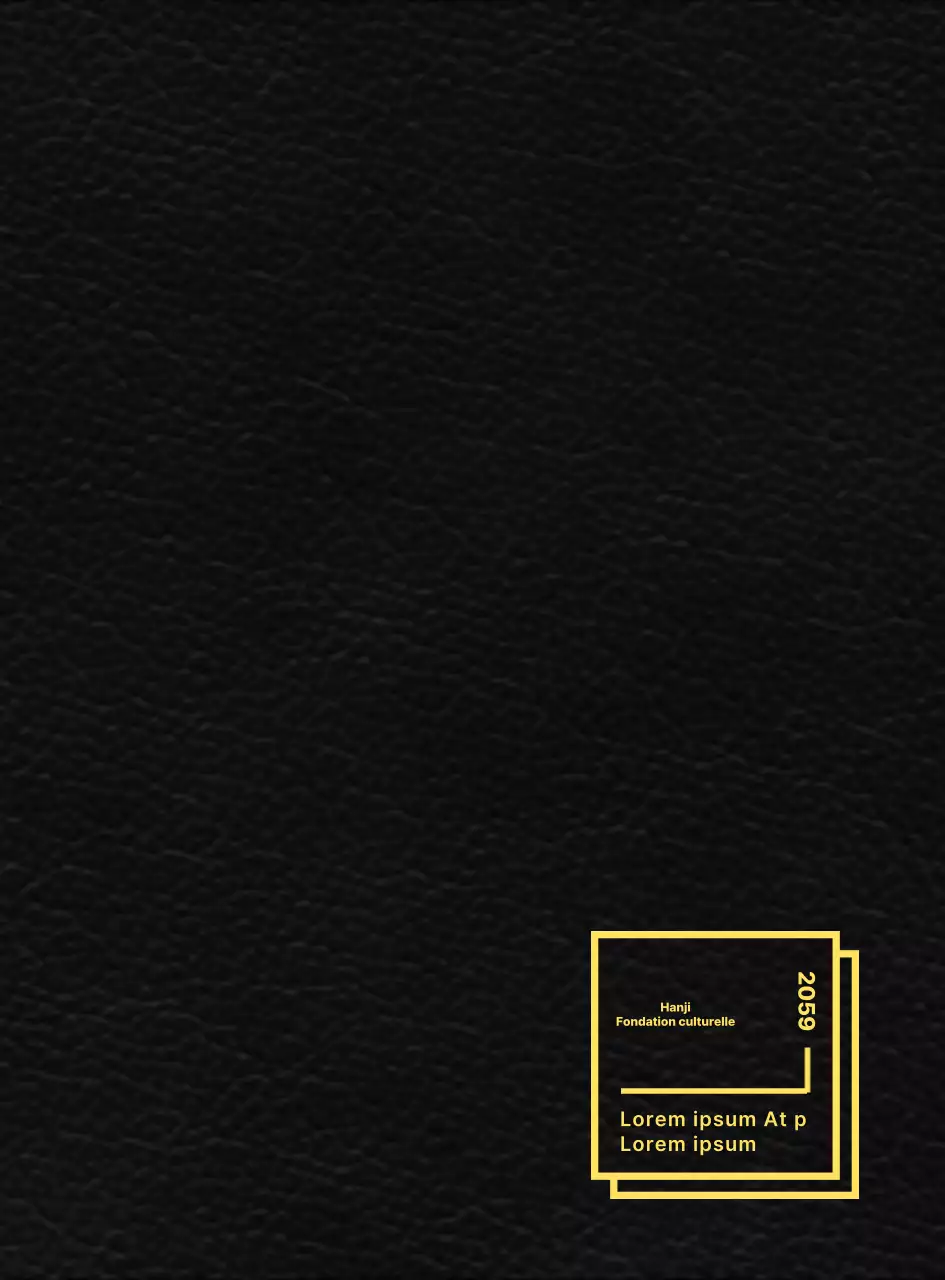 Un document promotionnel pour la Fondation culturelle Hanji avec une mise en page épurée.