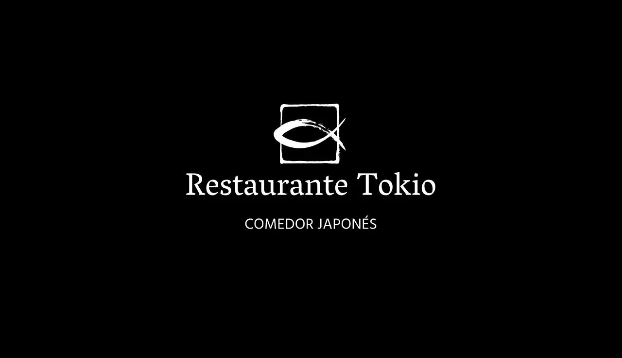 Ilustración en negro Tarjeta de visita de restaurante sencilla