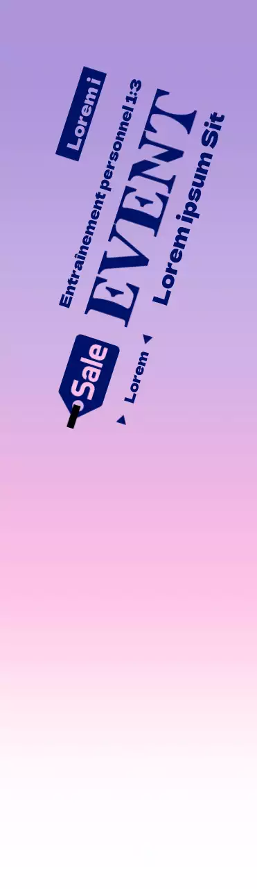 Promouvoir les événements des groupes de gymnastique avec un arrière-plan en dégradé