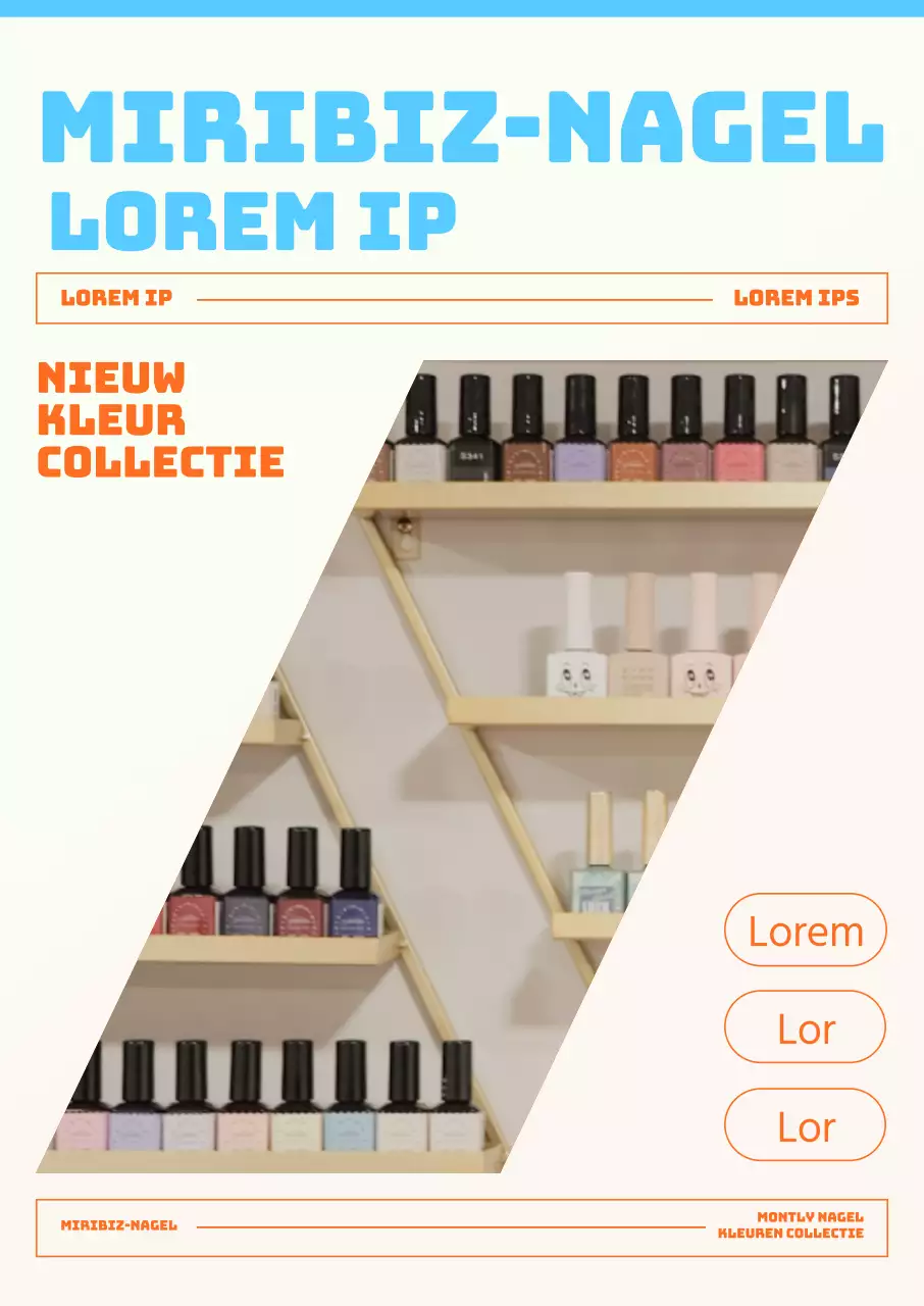 Promoot een heldere en luxueuze nagel van de maand