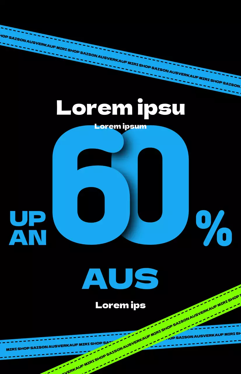 Hip-Verkaufsankündigungen auf schwarzem Hintergrund