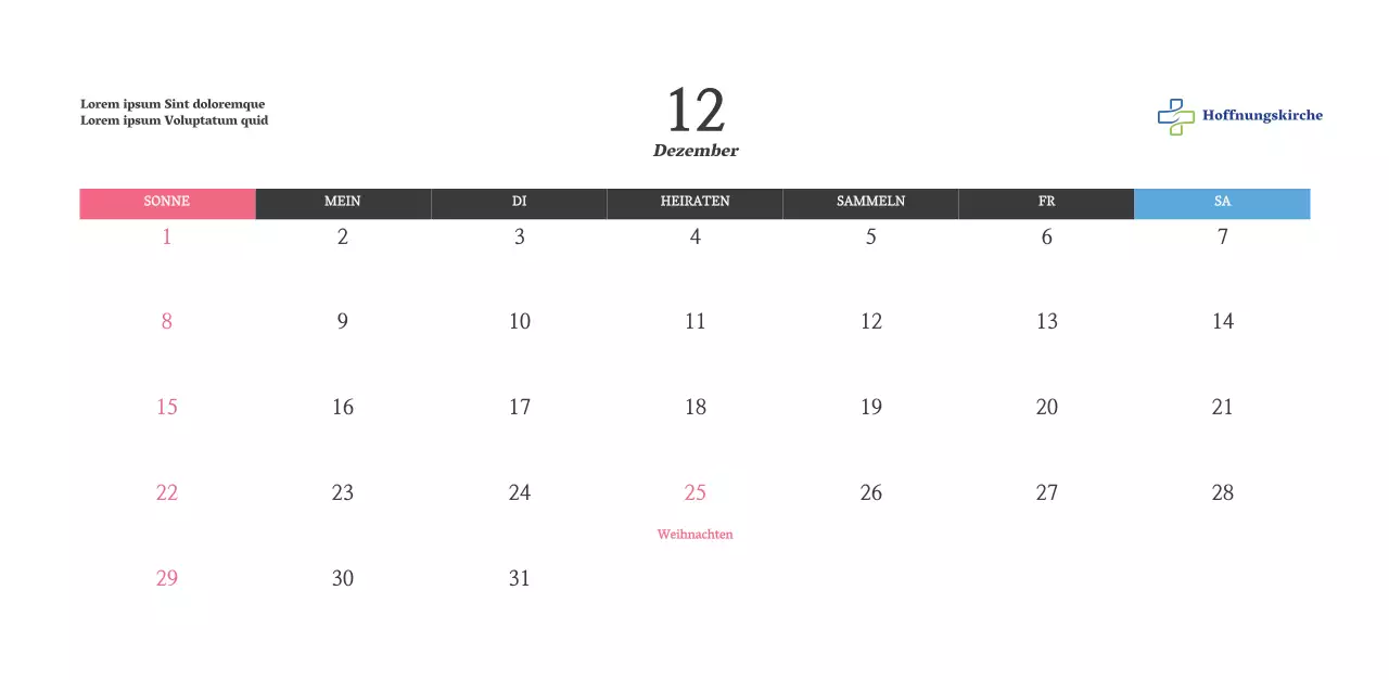 Kalender mit aufmunternden Kirchenbildern