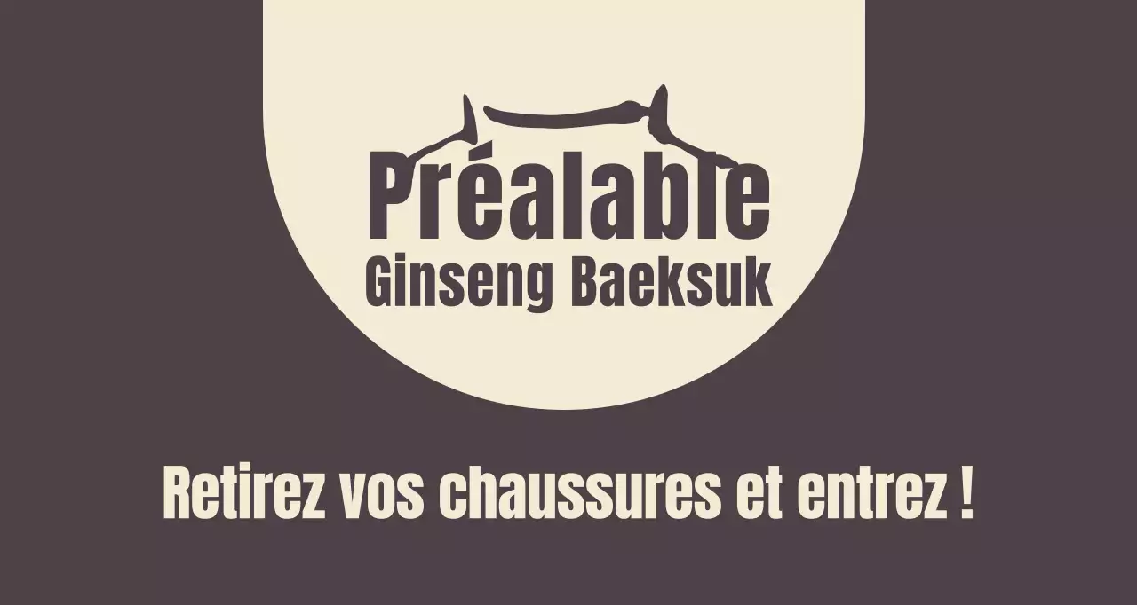 Baume brun avec un panneau demandant de se déchausser.