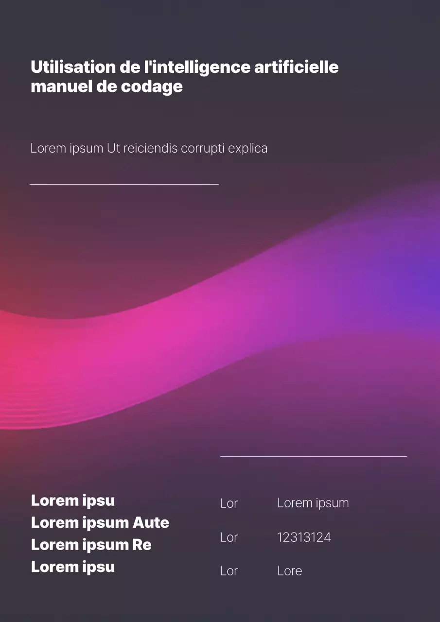 Manuel de codage de l'intelligence artificielle avec Purple Waves