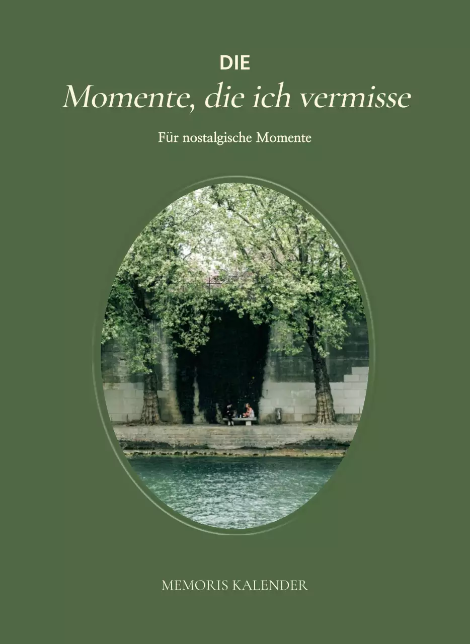 Khaki Vintage Tagebuch Kalender