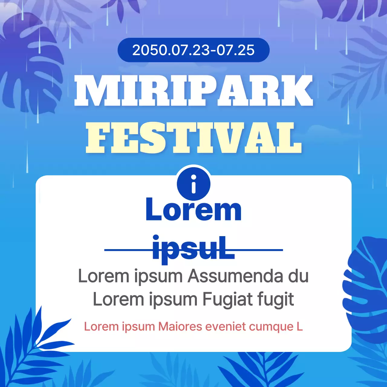 Cancelaciones por lluvias tropicales en azul