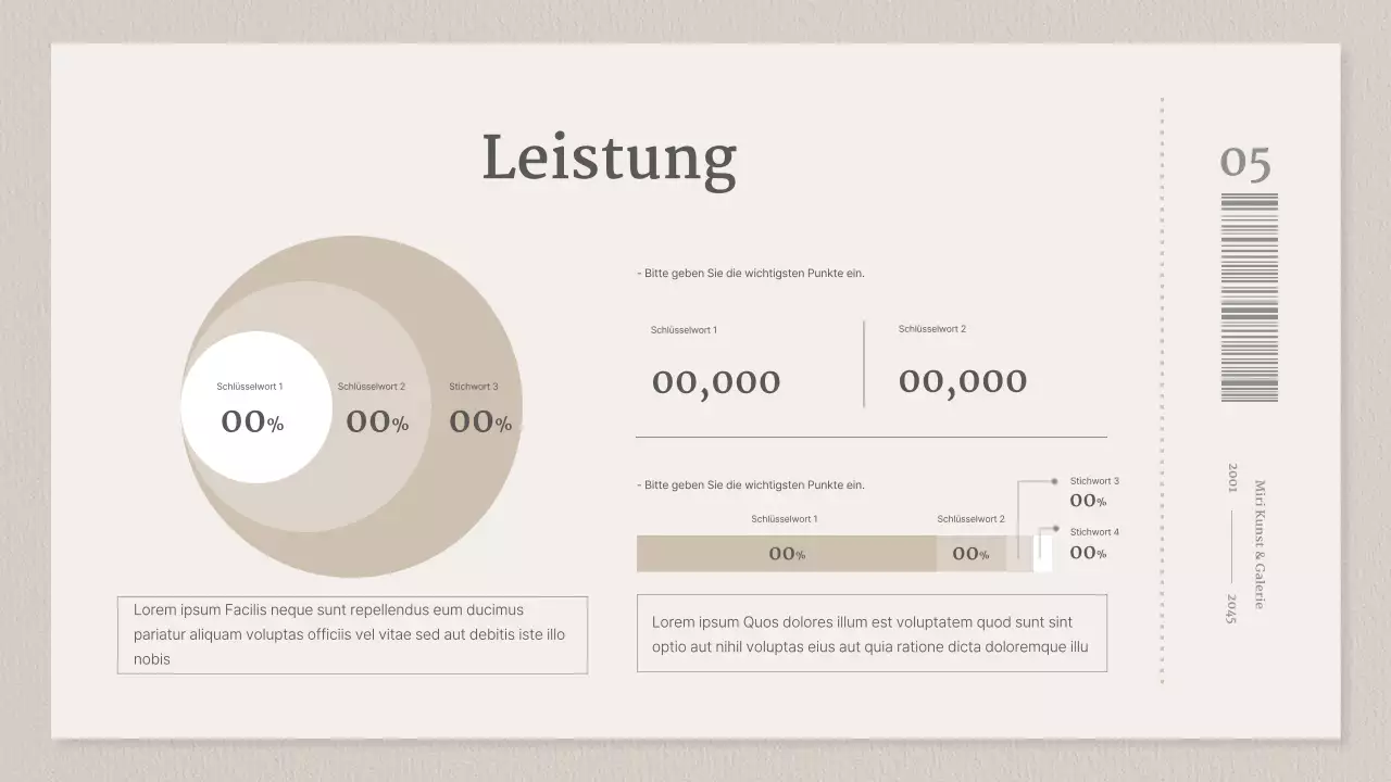 Eine Galerie beiger und grauer Ticketkonzepte