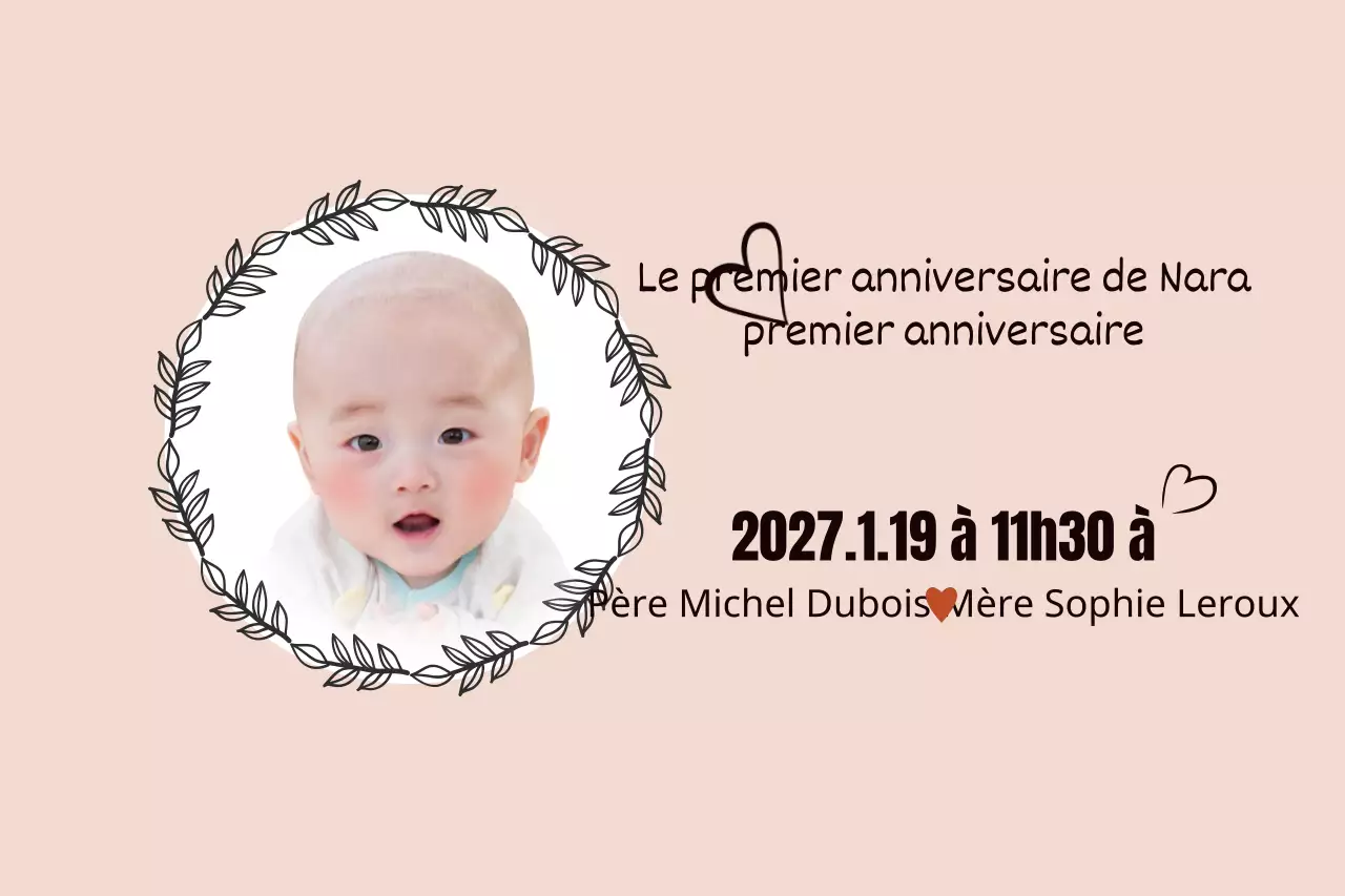 Première fête d'anniversaire