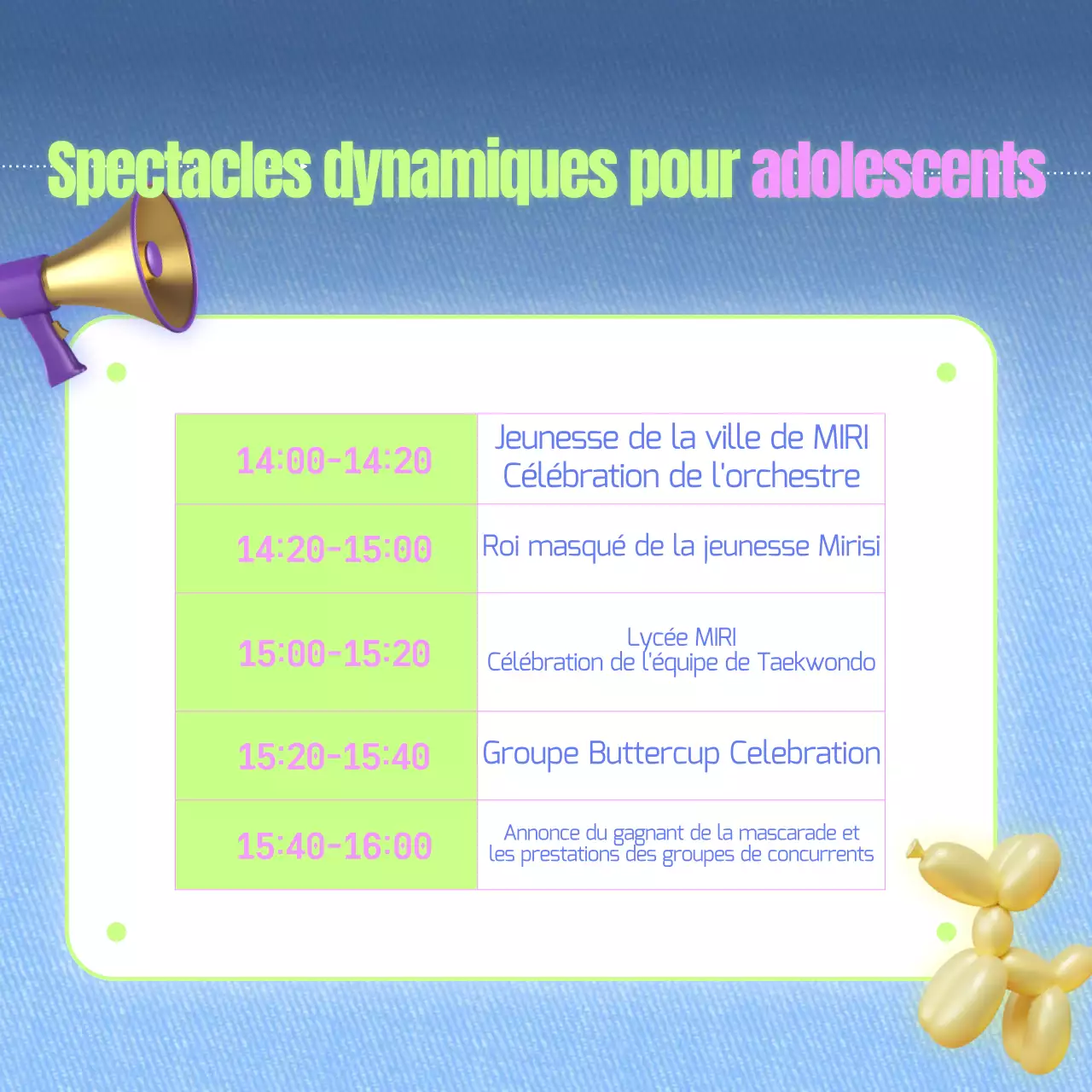 Promouvoir votre festival avec un concept coloré et amusant