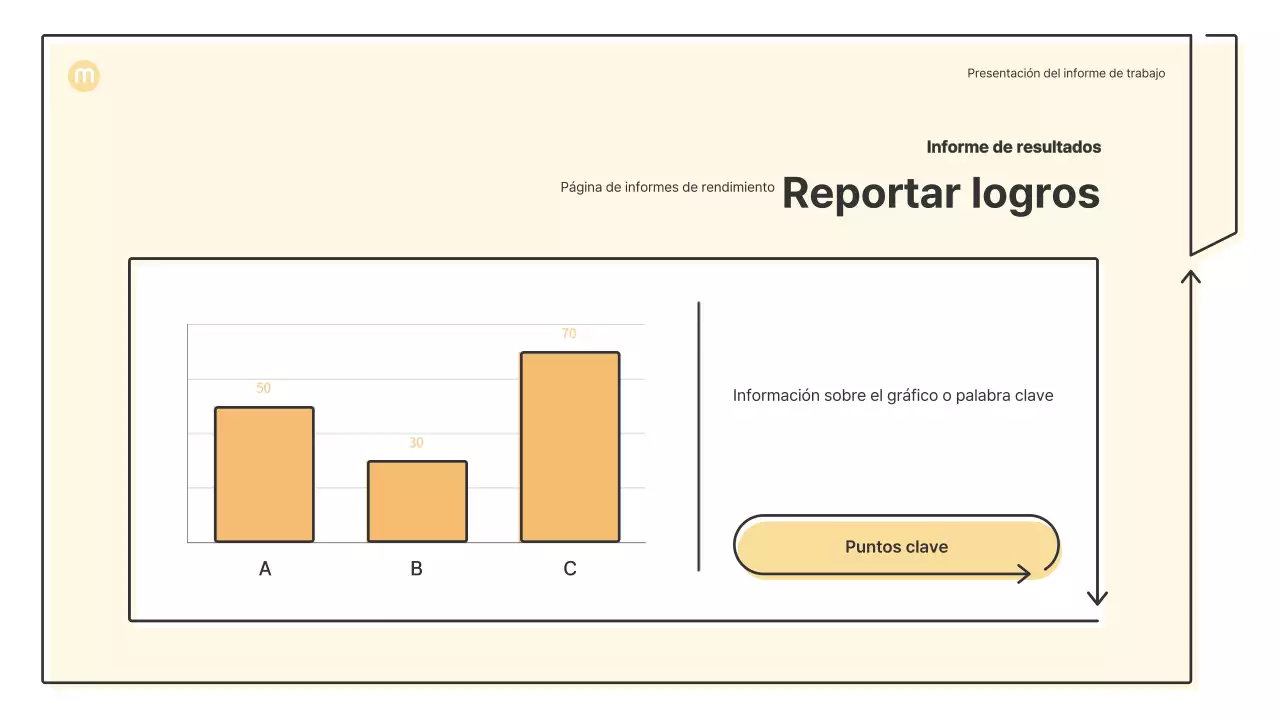 Formas puntiagudas con flechas en amarillo claro Kit de presentación empresarial