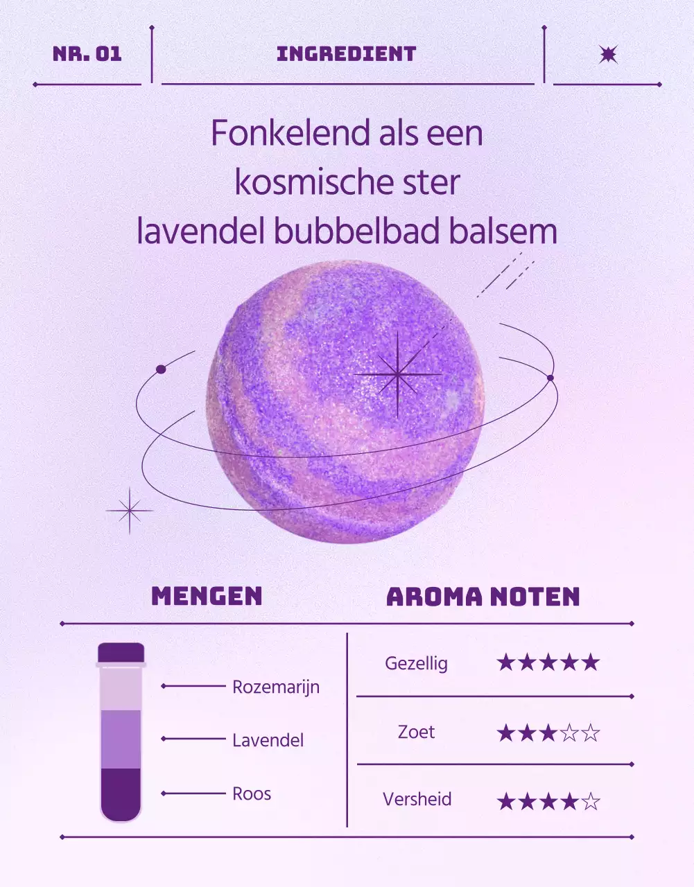 Verkoop paarse, ruimtelijke, geometrische badbommen