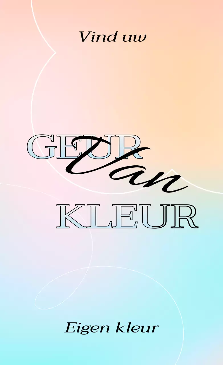 Beursartikelen met kleurrijke kleurverlopen en een dromerige sfeer