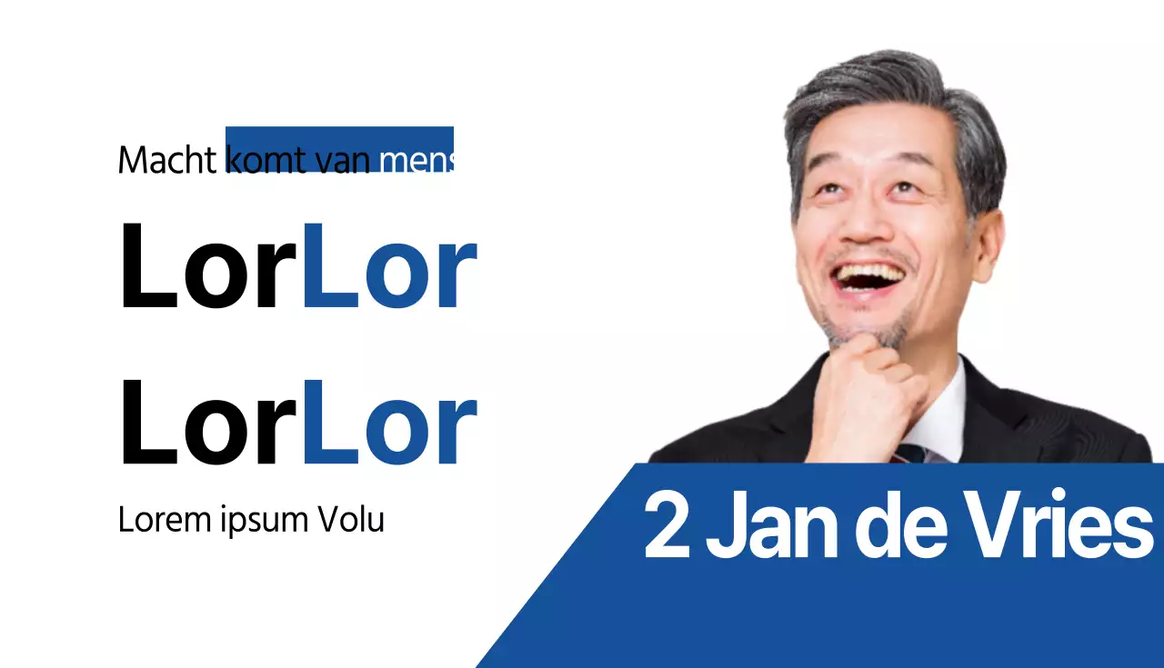 Verkiezings visitekaartjes