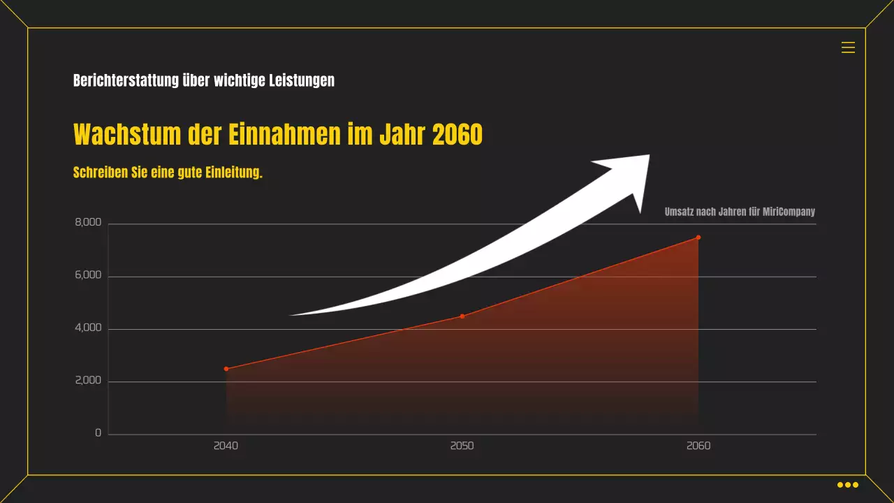 Einfache schwarze und gelbe infografische Business-Scorecard