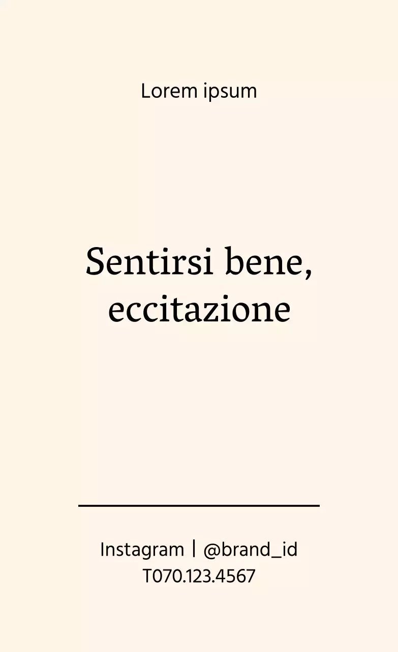 Etichette semplici con marchio in avorio e nero